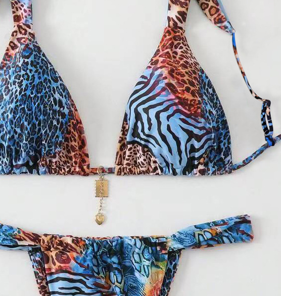 GraceChic 2025 New European And American Swimwear Sexy Cross-Border Bikini Printed Tie High-End Hot Girl Pure Desire Swimsuit For_voghion.com