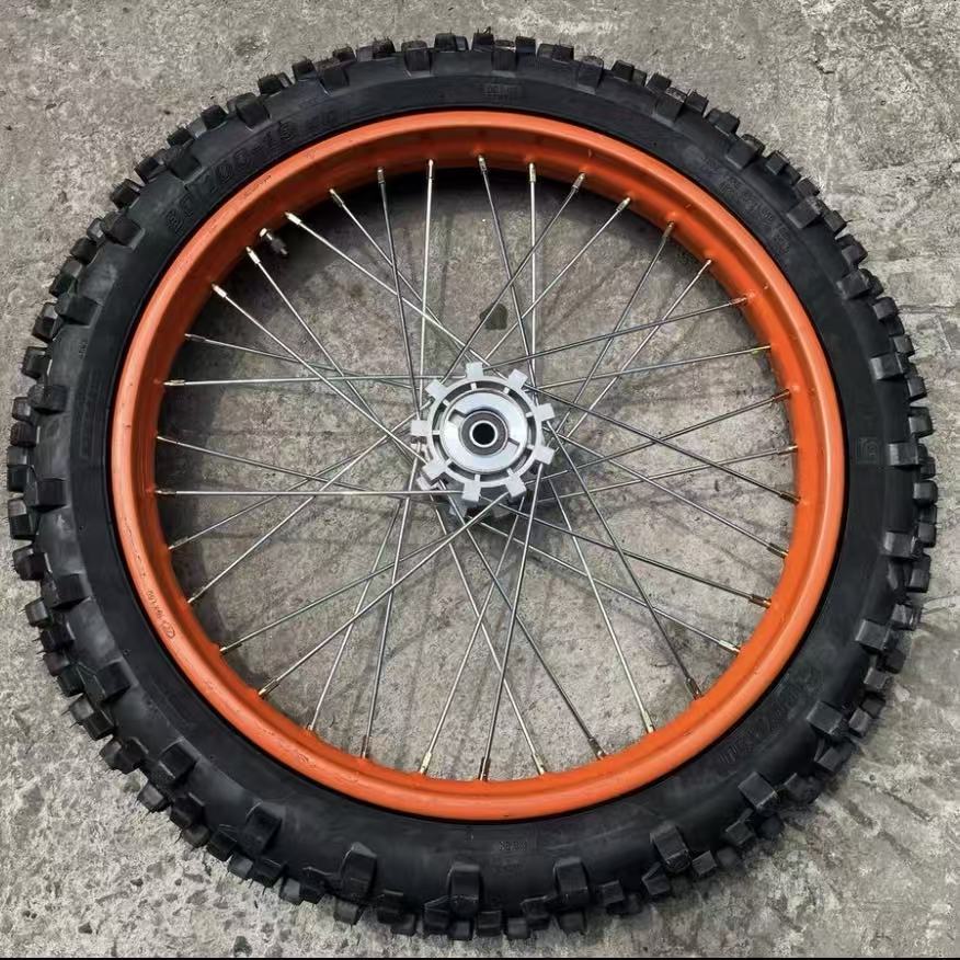 Cqr150/250 Hailing A1A3 Off-Road Motorcycle Front 19 Rear 16inch Steel Rim Large Tooth Tire Assembly