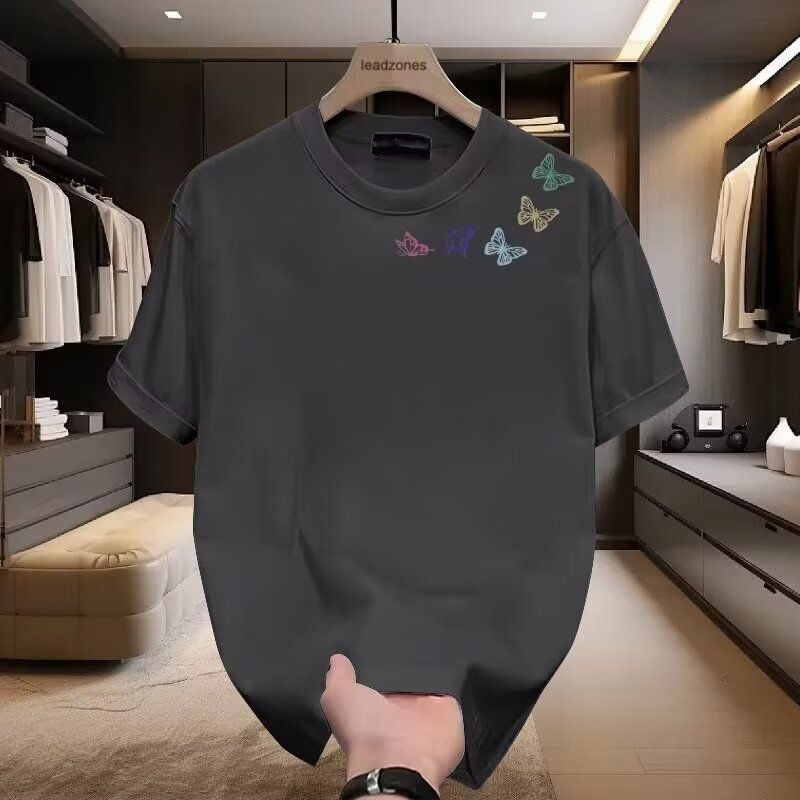 Abbigliamento uomo Maglietta a maniche corte da uomo Marchio alla moda Stile hip hop Girocollo Top estivo intimo per studenti e coppie_voghion.com