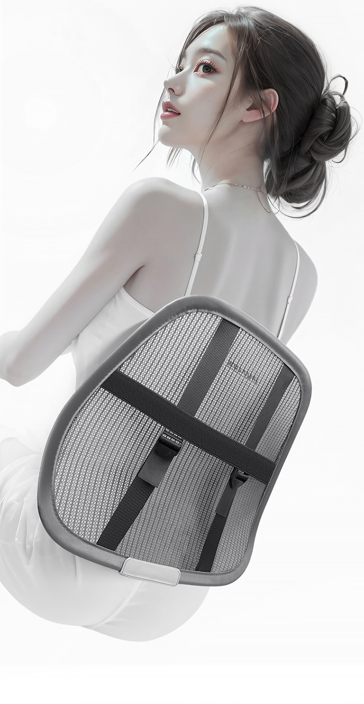 New Yungan Silk Car Lumbar Cushion Headrest Car Lumbar Strong Support Waist Protector Car Seat Cushion Four Seasons Summer