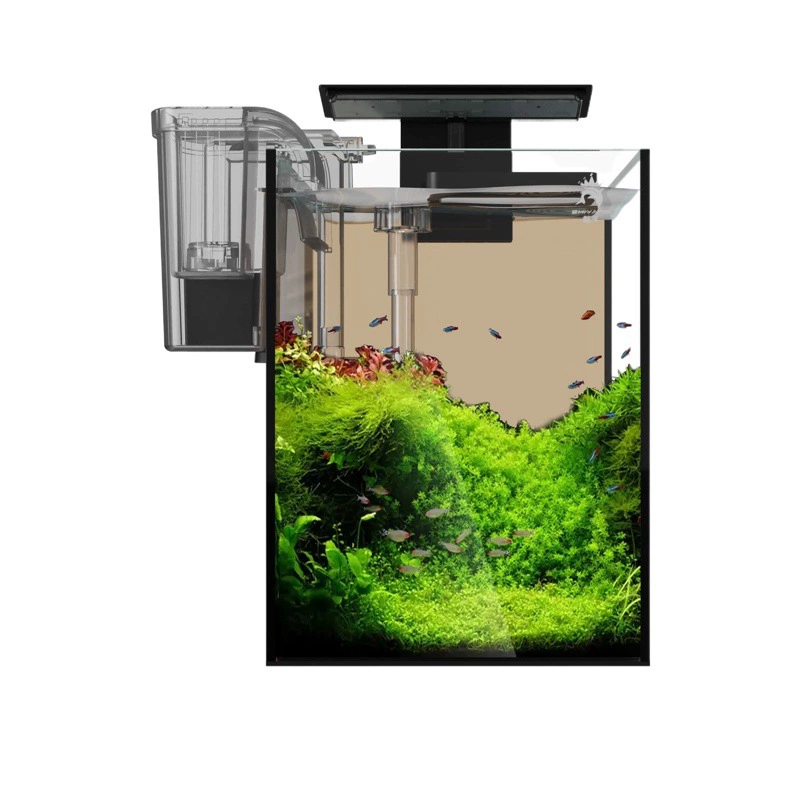 Аквариум Настольный Маленький Танк Аквариум Вода Трава Маленький 2023 Новый Tiktok Трансграничные Декоративные Рыбы Креативный Стеклянный Танк