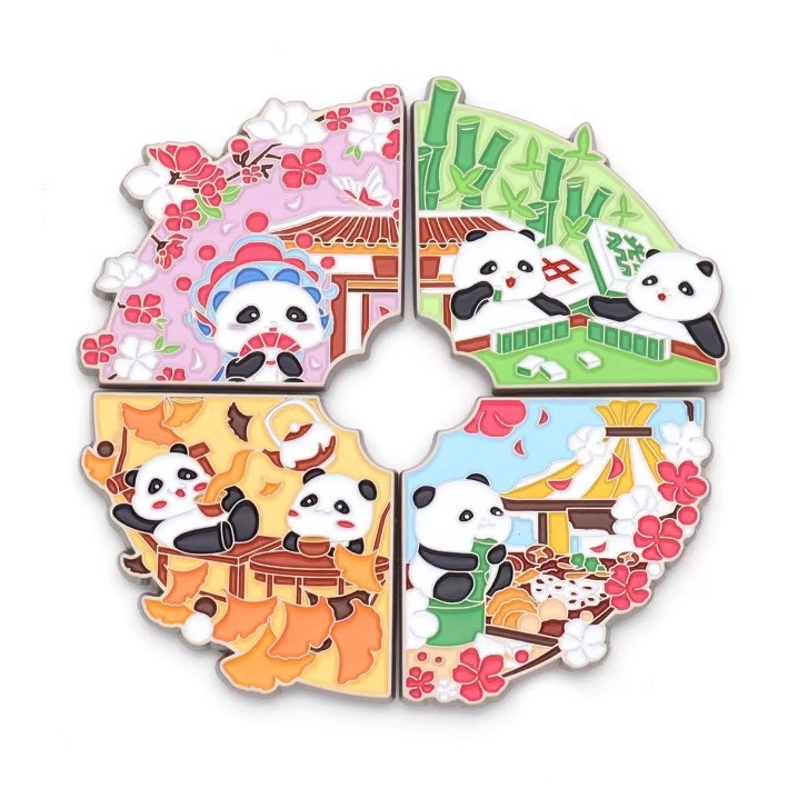 冷蔵庫のステッカーは金属のレリーフをカスタマイズして印刷します。