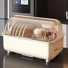 Ins風水切り食器収納ボックス家庭用キッチン多機能食器食器食器棚蓋付き防塵棚