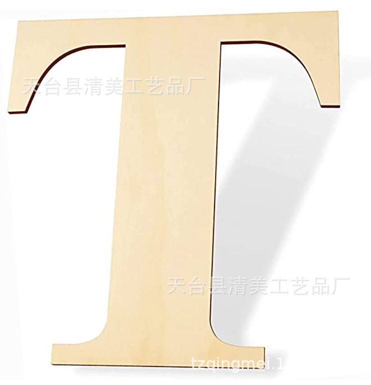 Letras inglesas de madera de 12 pulgadas 30cm de alto 26 letras inglesas letras de 3mm de espesor 1 paquete