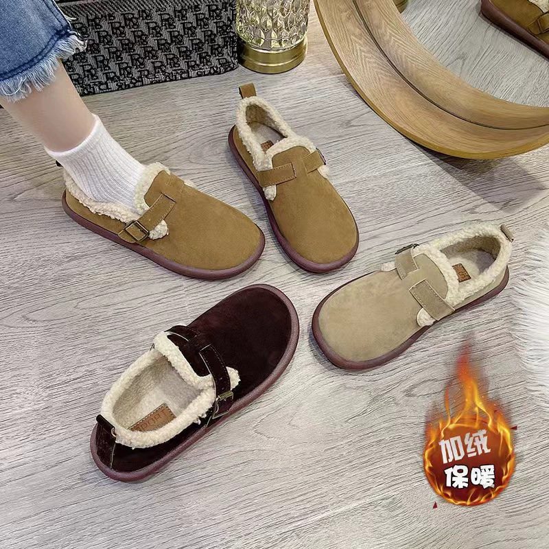 Женские зимние модные универсальные тапочки в стиле Birkenstock, мягкие, на нескользящей подошве, оптом
