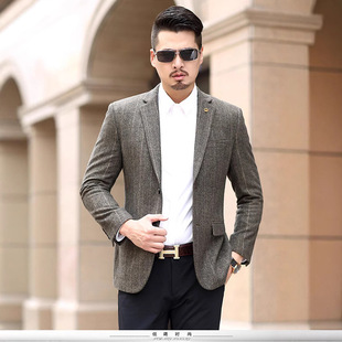 Wool Single Suit Special Price Tail Goods Spring and Autumn Men's Suit Wool Top Business Slim Suit