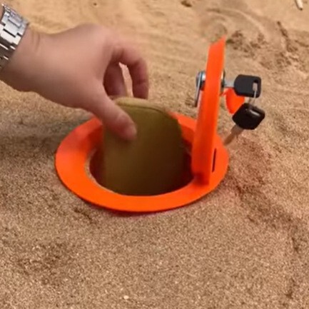 亚马逊新款 创意 SAND SAFE (With AirTag) 沙滩保险箱3d打印玩具|undefined