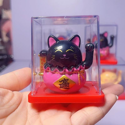 Ornament New Year Gift Cake Decoration, Car ornaments - 25inch-668cm-8018-two-inch-money-bag-cat-black