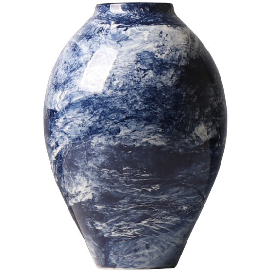 Hand-painted ceramic vase creative living room flower decorations hotel club scenery crafts modern ornaments