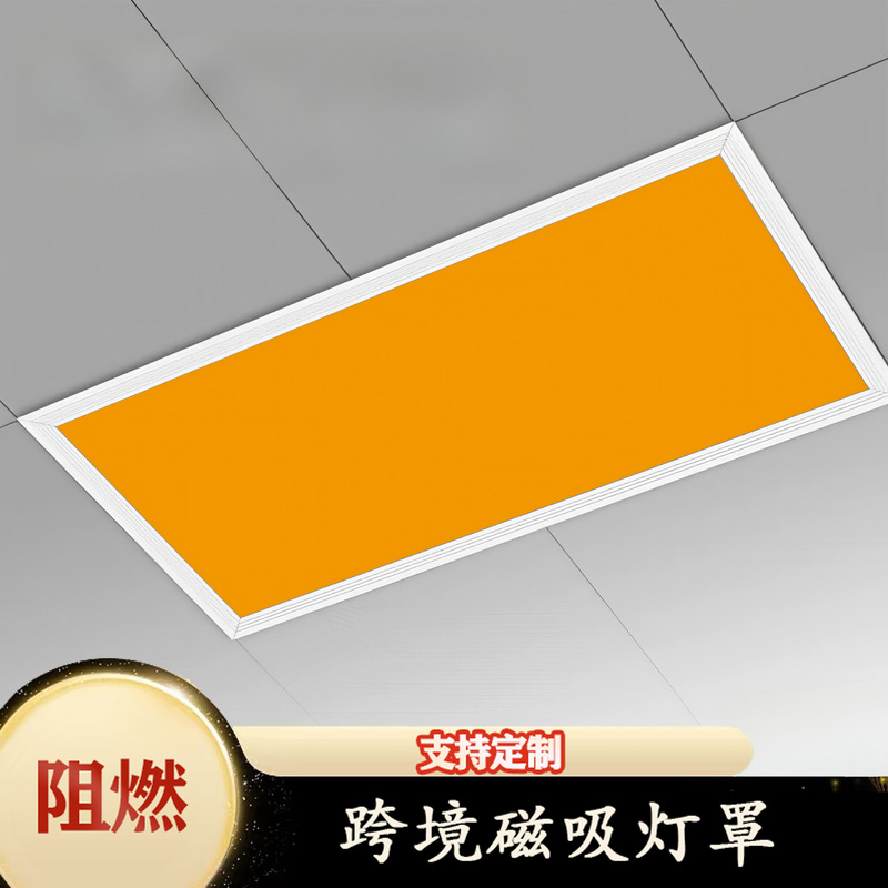 Cross-Border Amazon New Product Autumn Solid Color Anti-Dazzle Eye Protection Ceiling Magnetic Lampshade