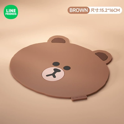 Brown Bear Car Anti-Slip Anti-slip mat - special-shaped-brown-medium-anti-slip-mat