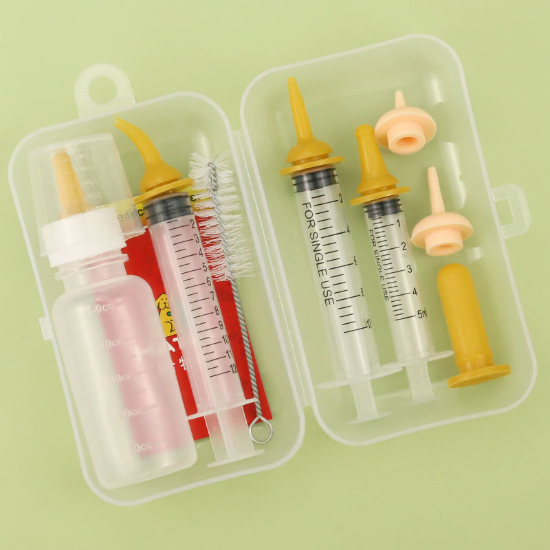 Botella de alimentación del gato del animal doméstico recién nacido gatito cachorro pezón de silicona suave pezón cachorro conejo Dispositivo de enfermería gato suministros