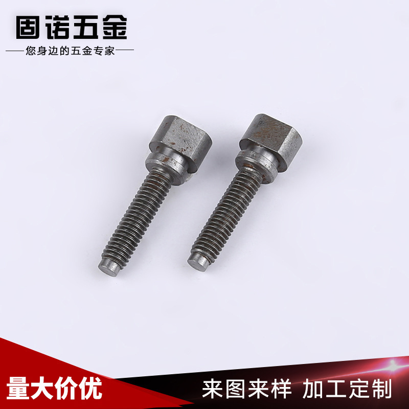 厂家批发非标异形螺栓 多规格铣两边台阶螺栓 碳钢紧固件方头螺栓