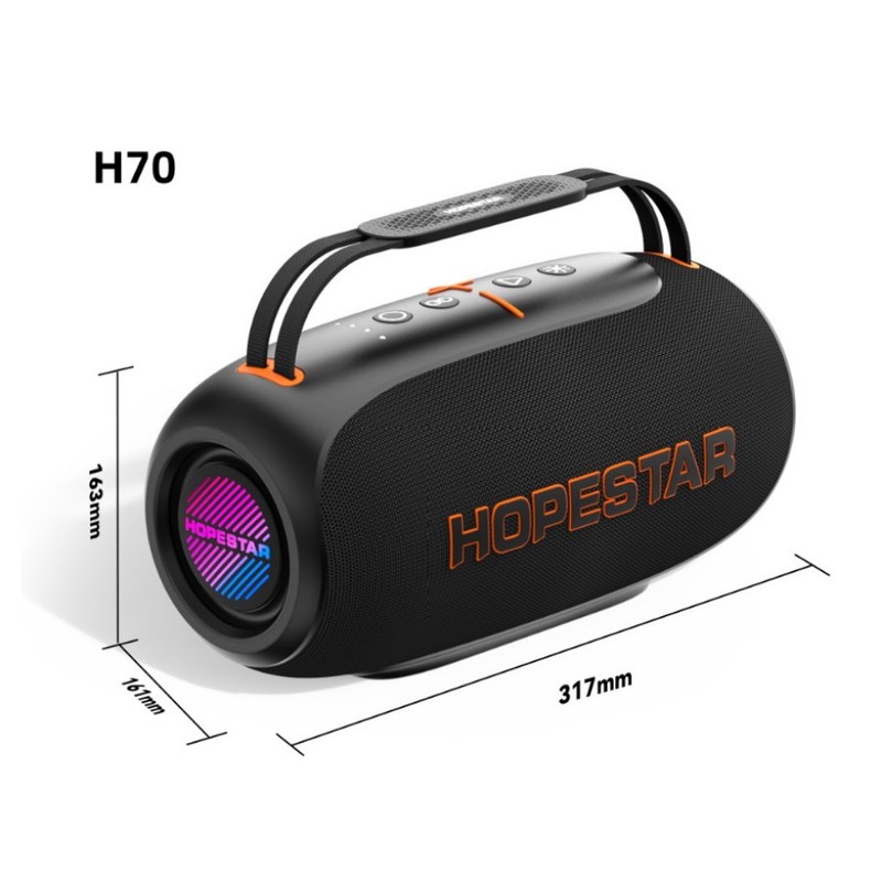 HOPESTAR H70 ポータブルスポーツポータブルワイヤレス Bluetooth スピーカー屋外防水ハイパワーカードスピーカー|undefined
