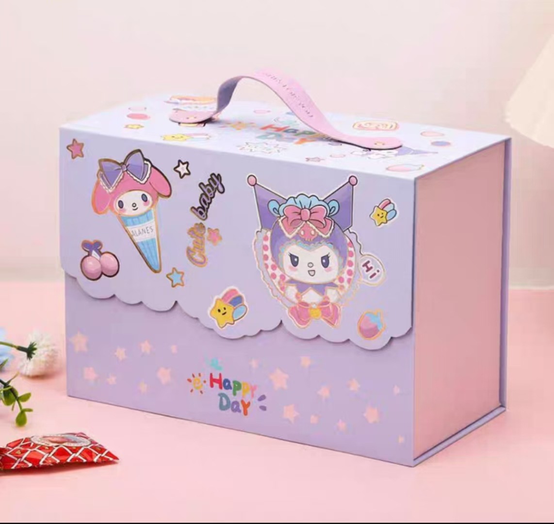 Caja de regalo de negocios de alta calidad bebés nacieron en luna llena compañero de vino regalo de mano caja de regalo de aniversario de niños caja de cumpleaños de dibujos animados image 7