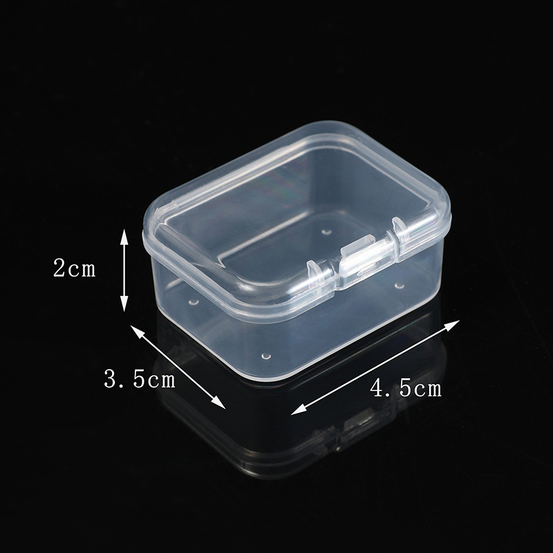 小さな pp 正方形透明 Guka DIY 文具プラスチック包装箱マニキュア漁具収納ボックス電子アクセサリーボックス|undefined