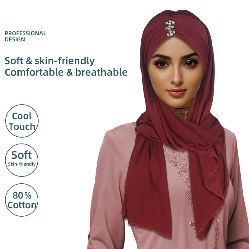 Solid high quality breathable scarf