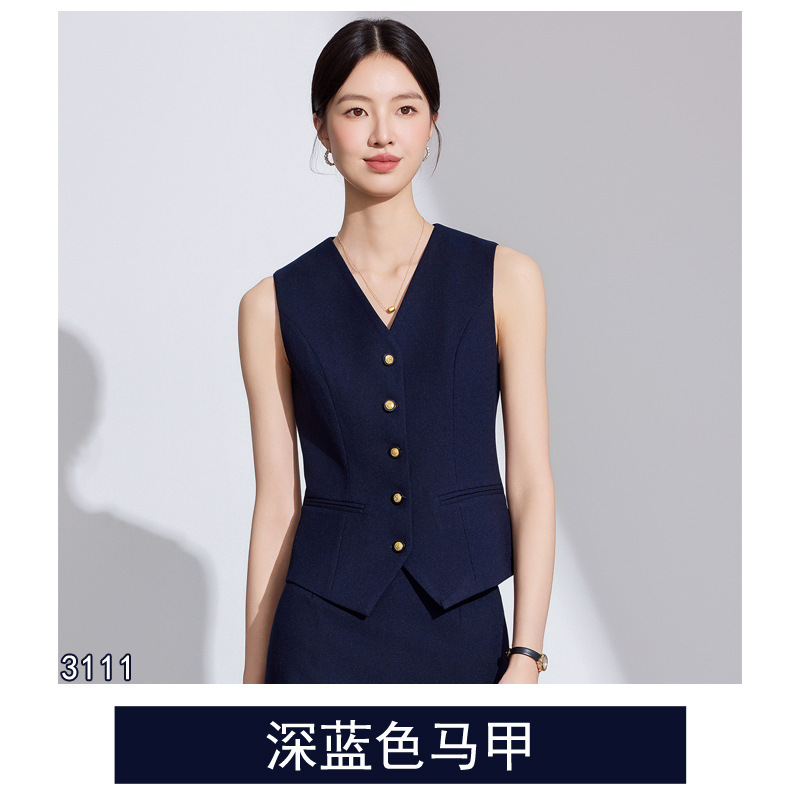 春秋美容师珠宝店新款职业套装长袖西服正装酒店开业庆典工作服|undefined