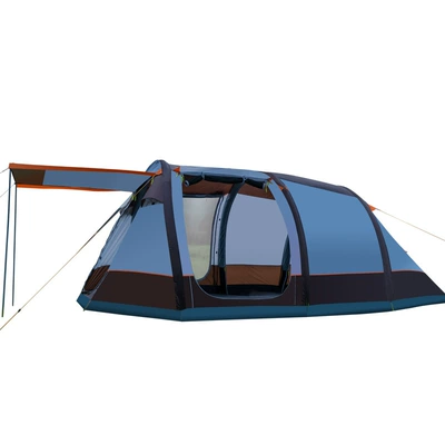 Many treasures inflatable tent outdoor camping thickened rainproof camping equipment 5-10 people portable large inflatable tent (Çadırlar) - coffee-more-than-8-people