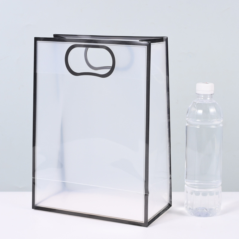 PP bolsas transparentes de mano de alto grado de sensación de 1 de junio día de los niños con regalo de mano plástico esmerilado regalo de cumpleaños de boda bolsa de regalo