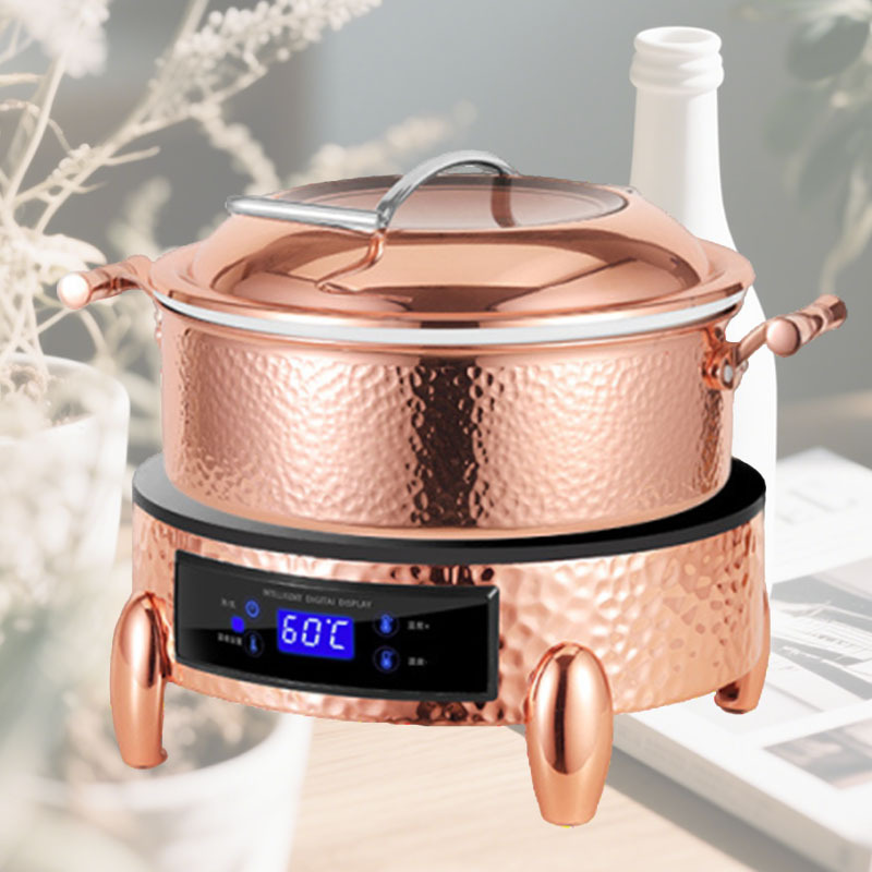 自助餐酒店304不锈钢大炖汤煮锅电加热多功能保温锅一体锅布菲炉