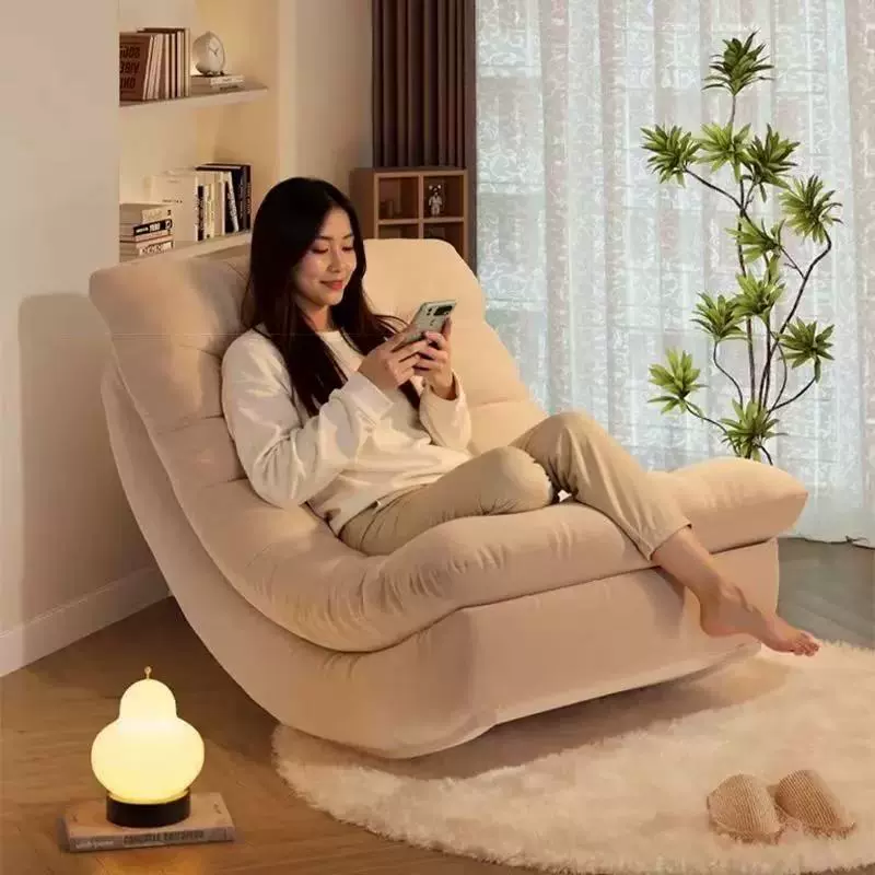 休闲懒人摇摇椅单人阳台午休沙发家用躺椅网红休闲椅卧室客厅沙发