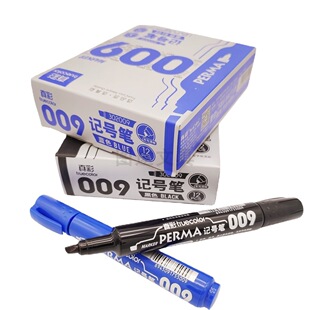 True Color 009 Mark Pen Oil Mark Pen 302009 Single Mark Pen Oblique Flat Head Big Head Pen Black/Red/Blue