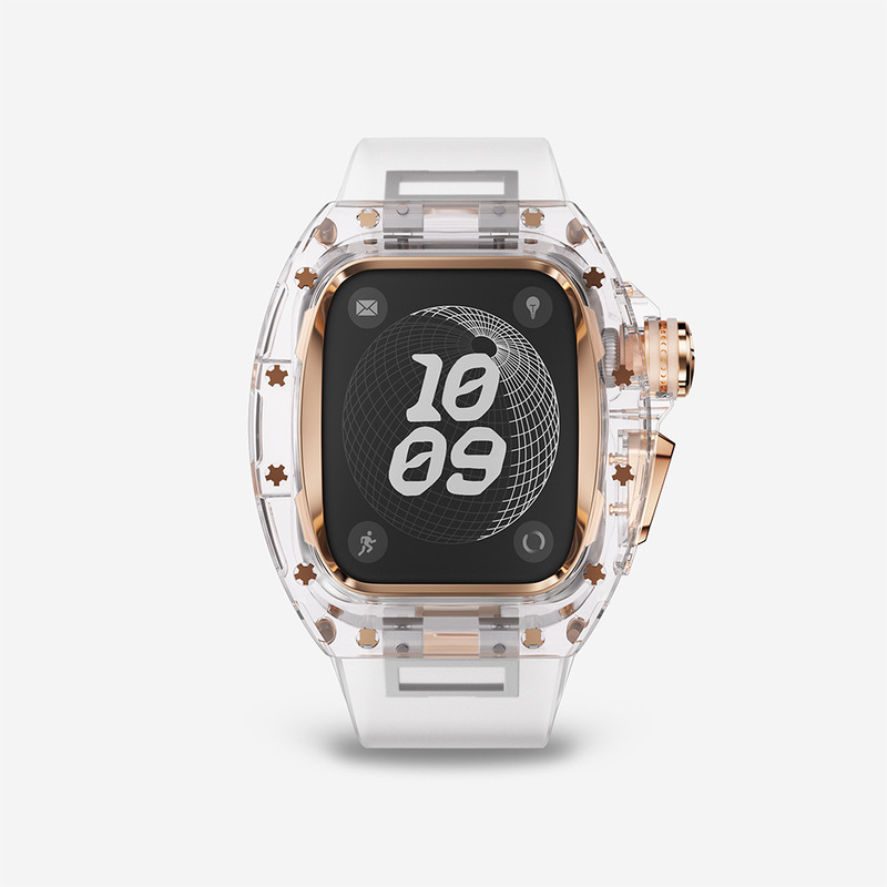 Suitable for s10 Apple Watch 44/45mm Transparent Protective Shell Super-transparent Richard iWatch S987 Strap