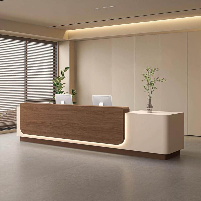 Modern Minimalist Company Paint-Coated Reception Desk Beauty Salon Clothing Store Bar Counter Hotel Lobby Cashier Counter Modern Minimalist Company Paint-Coated Reception Desk Beauty Salon Clothing Store Bar Counter Hotel Lobby Cashier Counter