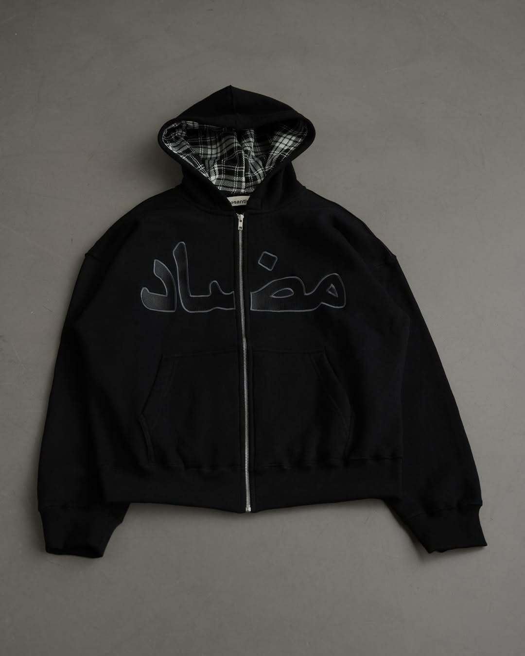 Giacca con cappuccio uomo y2k con zip e stampa personalizzata_voghion.com
