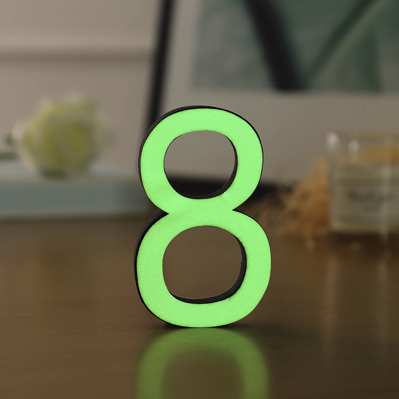 3D Luminou EVA Arabic Numeral Decorative Creative Wall Cro-Border Hot Selling Home Decoration Acrylic Mirror_voghion.com