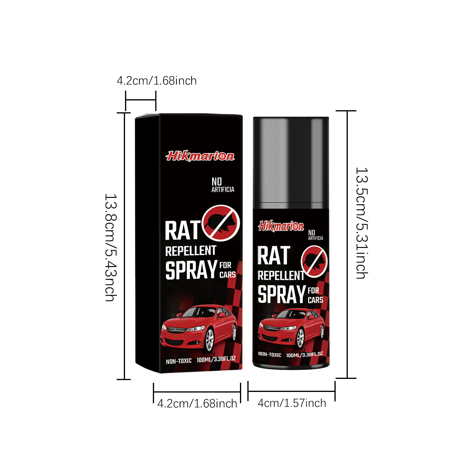 Hikmarion Car Rat Repellent Spray, Car Engine Rat Repellent Spray for Daily Safety and Convenience