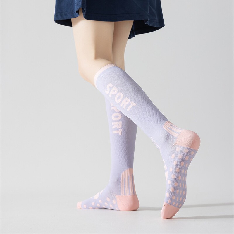 Muscle compression sports socks children's long tube professional running fitness cycling tennis badminton golf calf socks
