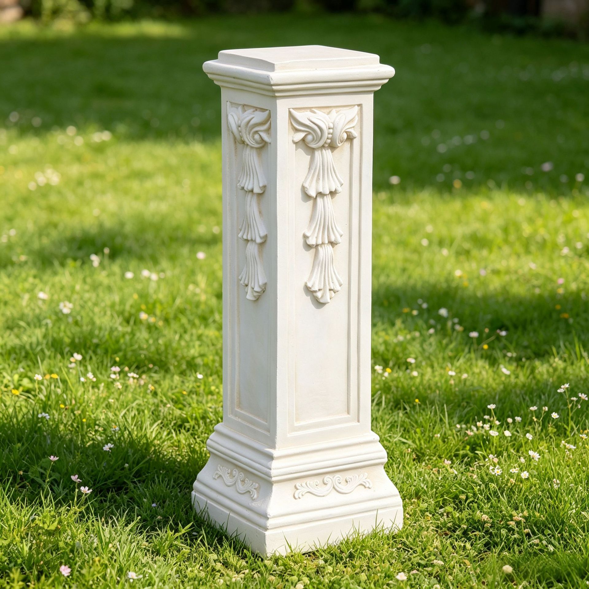 Base de Columna Romana para Macetas de Óxido de Magnesio Decorativa para Jardín y Bodas image 4