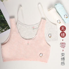 発育期の少女の下着のシームレスなレースの通気性の小中学生の大きい女の子の運動の小さいベストのブラジャー
