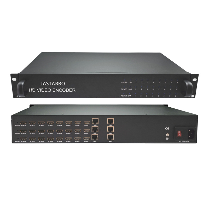 hd encoder 24路高清编码器兼容H.265/H.264 HDMI输入IP输出