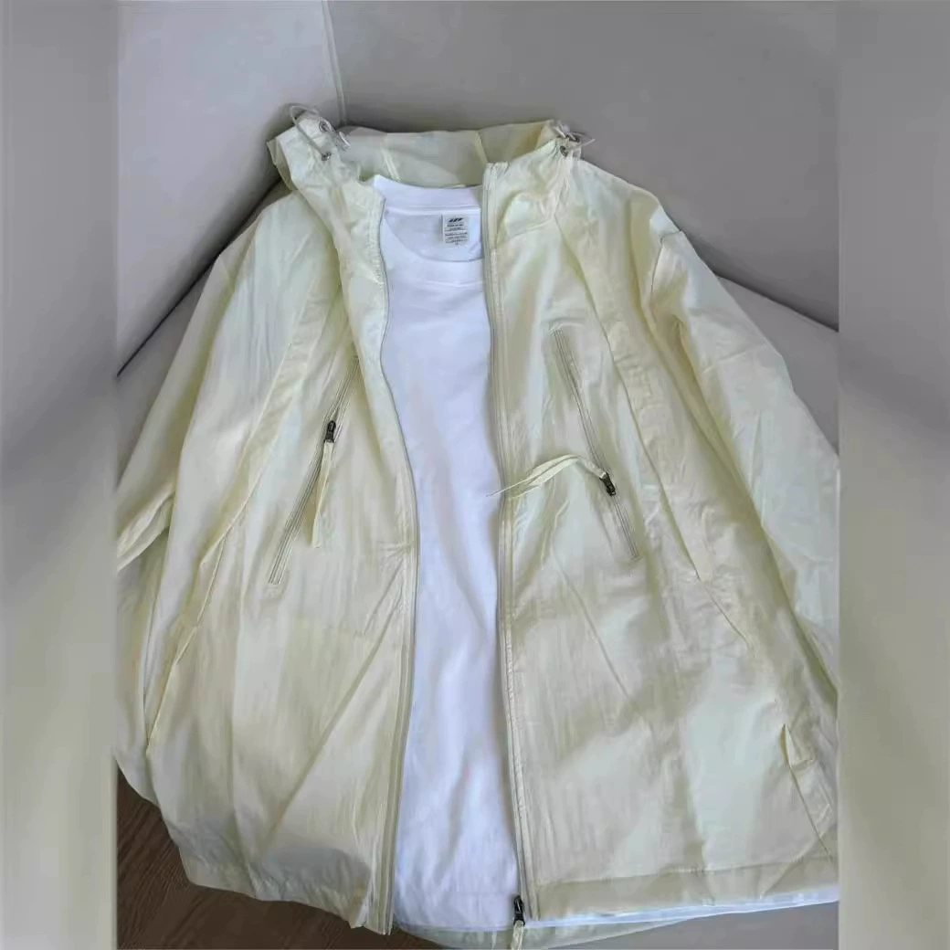 Summer sun protection clothing, thin travel jacket, silk hoody