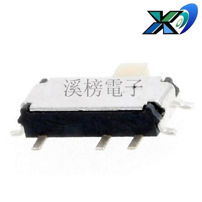 滑动开关两档白色柄 两档拨动开关米黄 贴片2位滑动开关白色手柄