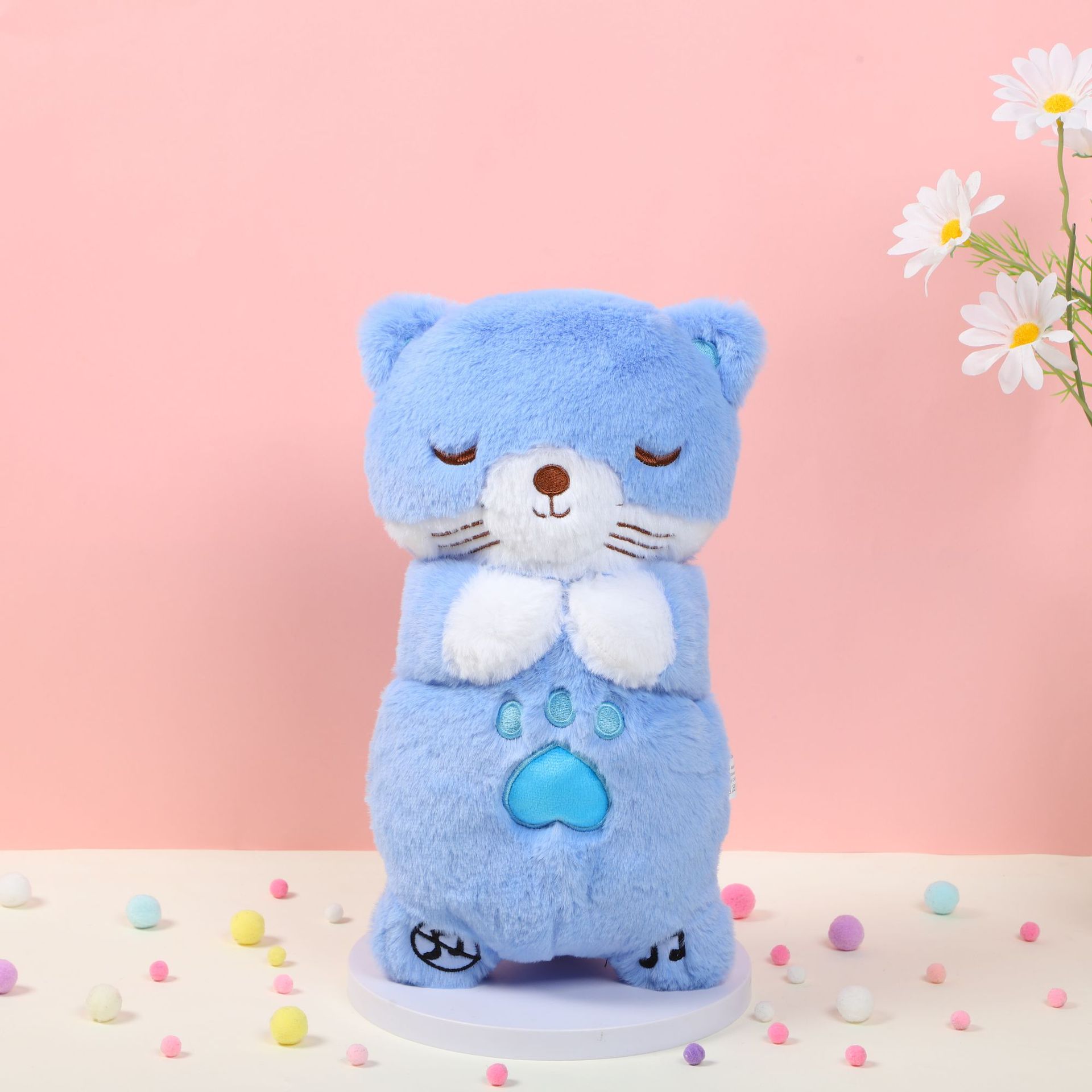 Animales de Peluche con Luz y Música - Nutria, Koala y Oso con Efecto de Respiración