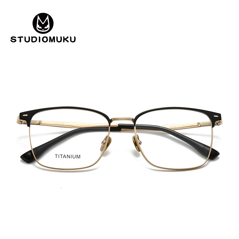 STUDIOMUKU gafas de madera frescas, marcos elegantes y restringidos, un marco de gafas cuadradas minimalistas retro de estilo Sven