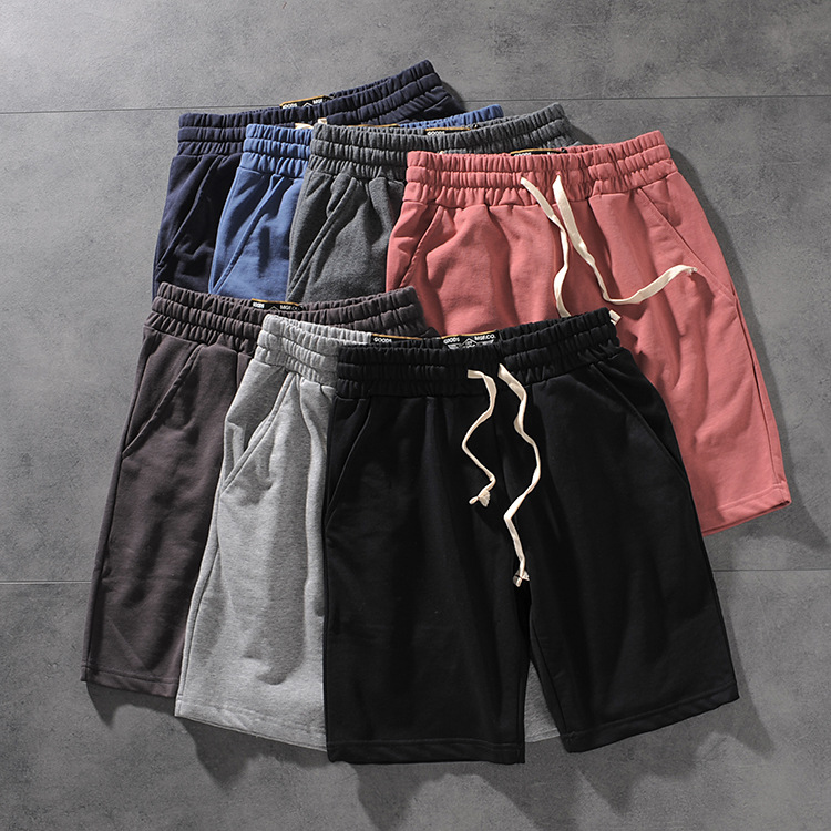 AIR and RAINBOW spring/summer American minimalist 100 solid-color wash men's casual pants five-point pants 1205 25 AIR and RAINBOW spring/summer American minimalist 100 solid-color wash men's casual pants five-point pants 1205 25