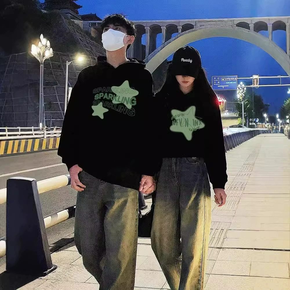 Носить пару в начале осени 2024 новые свитера с капюшоном, один длинный и один короткий, высококачественный весенний осенний топ зимой