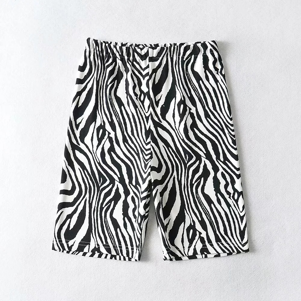 Zebra print cycling shorts NSAC31310