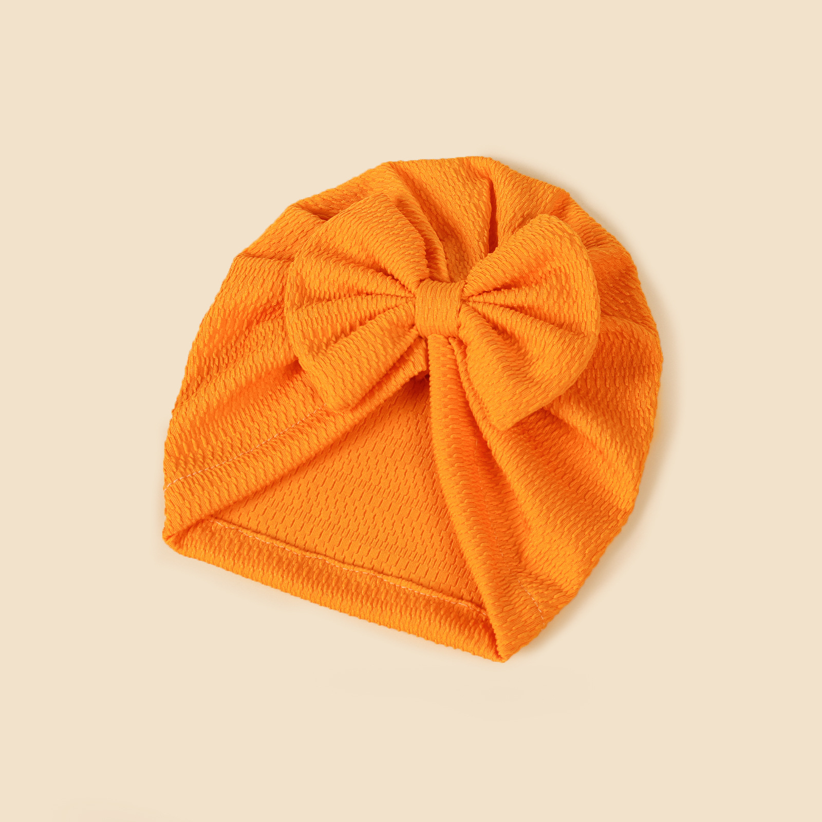 Autumn&Winter Season Baby Girl'S, Baby Boy'S Gender Baby Girl's Baby Boy's Simple Style Solid Color Bow Knot Baby Hat