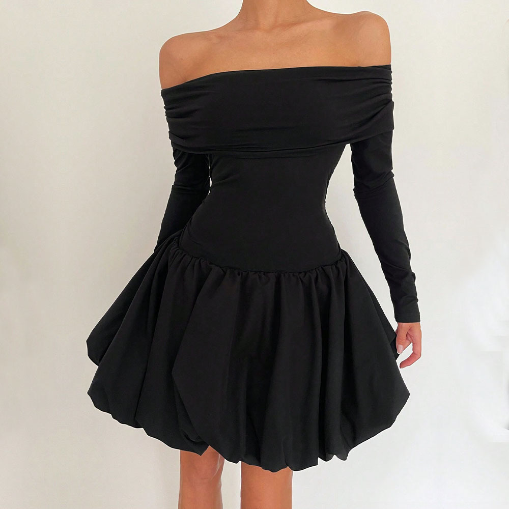 Women's Elegant Slim Fit Mini A-Line Dress