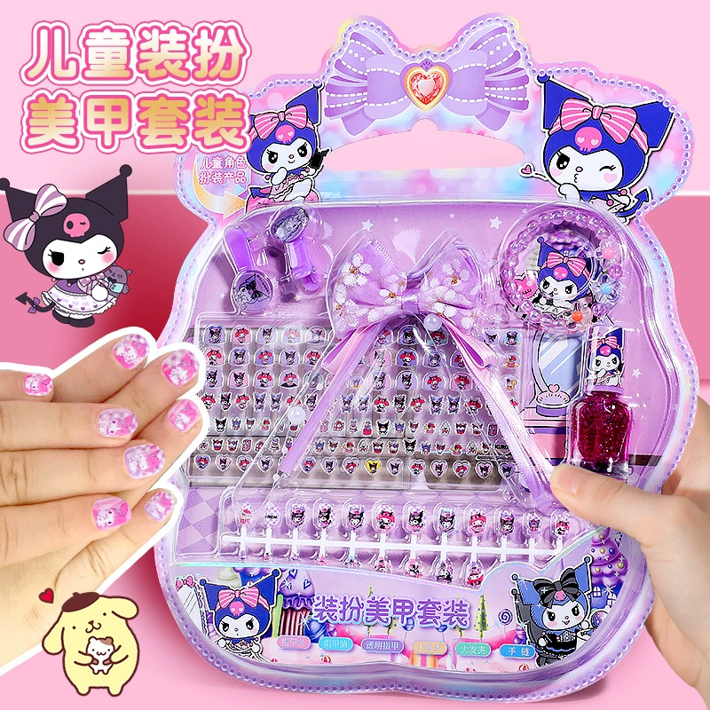 Симпатичный кулуми детский набор наклейки для ногтей Санрио Мелотти самоклеящийся маникюр патч для девочек милый ребенок
