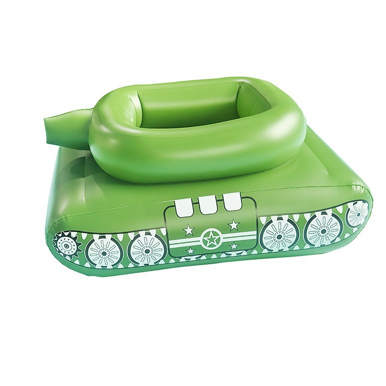 [en stock] en stock infláble rociador de agua contra el tanque de batalla piscina al aire libre para padres e hijos artículos de entretenimiento junto al mar piscina de verano
