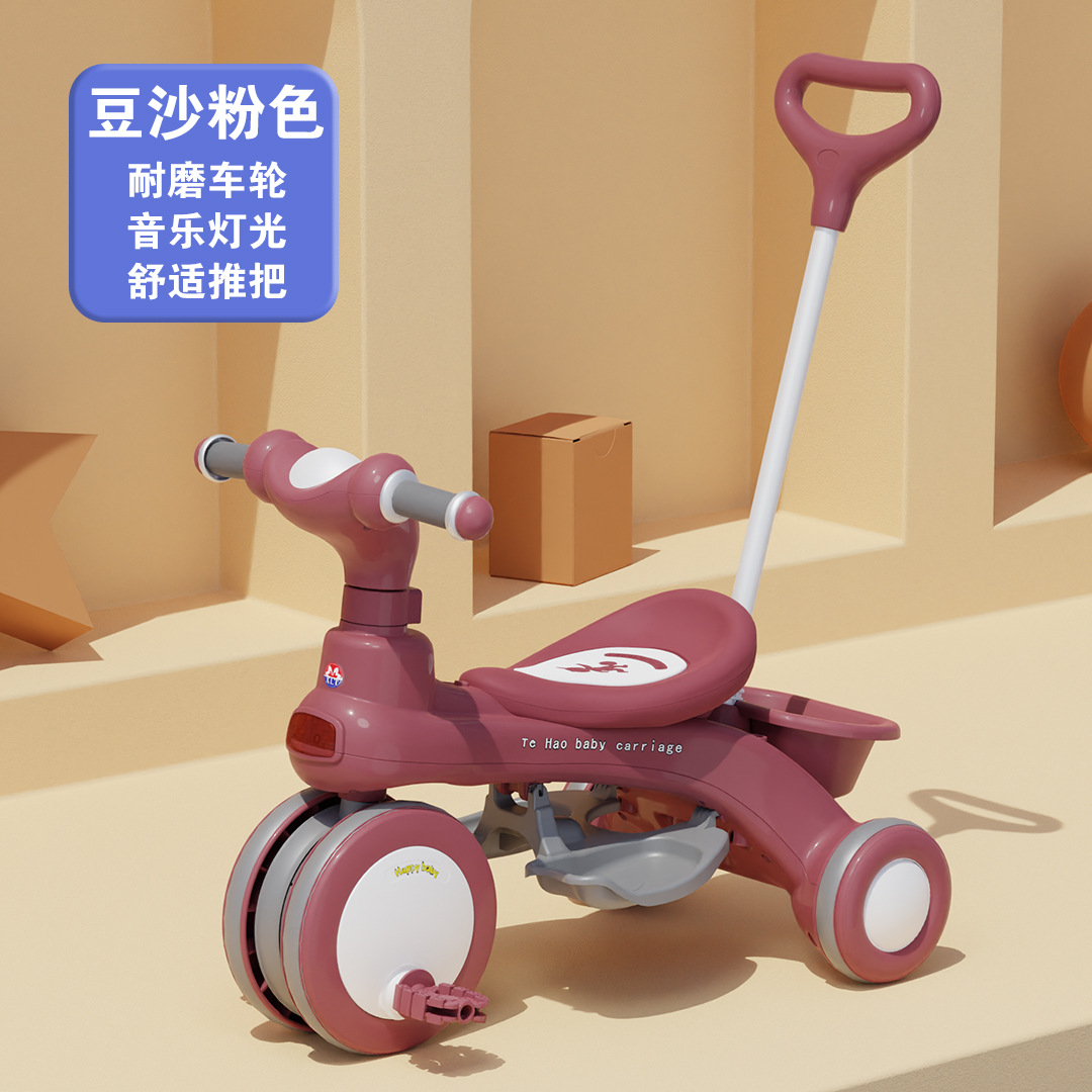 Triciclo para niños bicicleta multifuncional tres en uno 2 cochecito para bebés 1-3-6 años bicicleta de pedaleo para niños