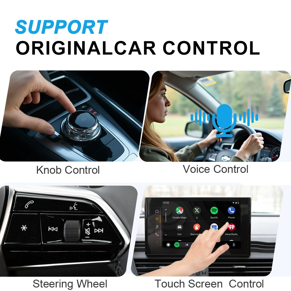 Original car wired to wireless carplay two-in-one Android auto box dual interface car machine interconnection navigation