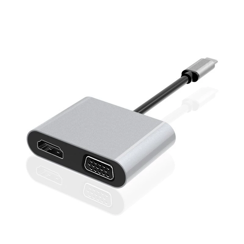 Type-c в HDTV конвертер 2-в-1 4K HD многоэкранный адаптер для мобильного телефона ноутбук док-станция